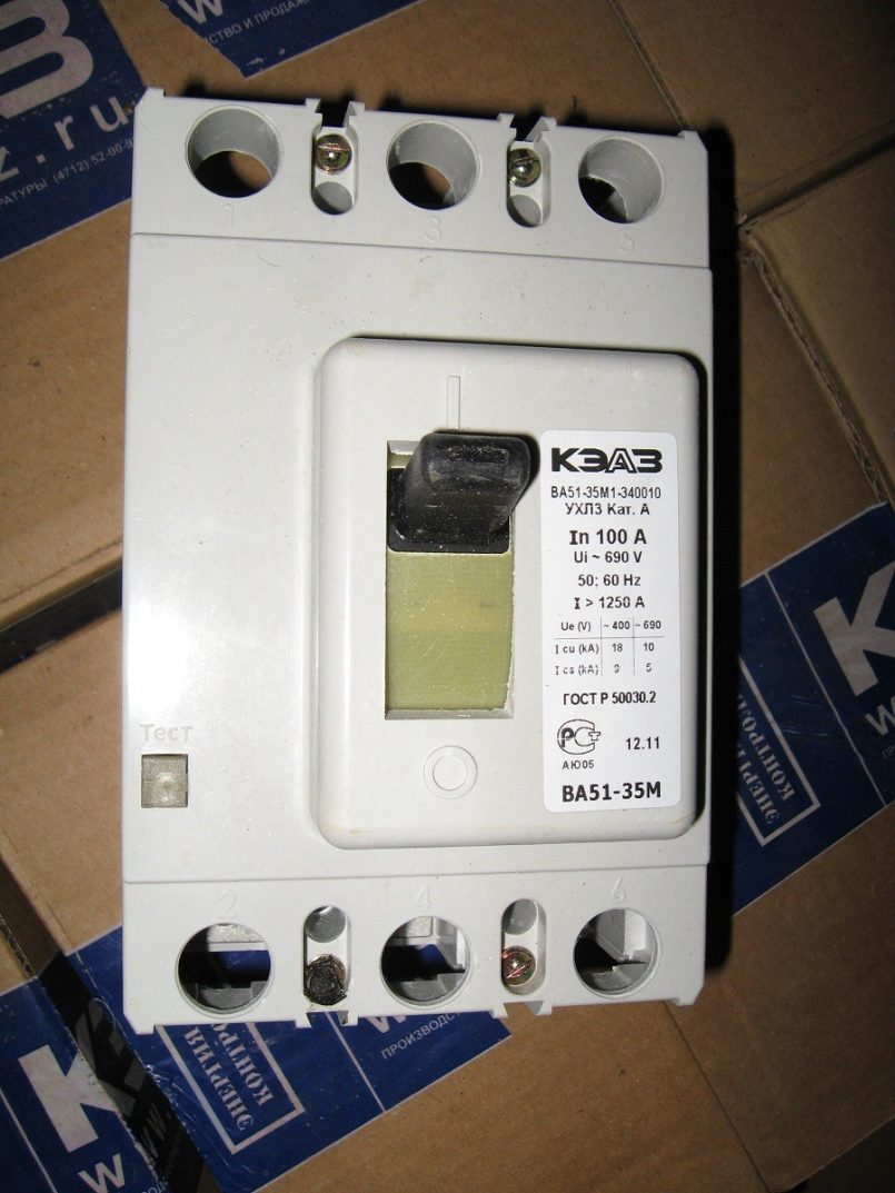 Автоматический выключатель ва 51. Автоматический выключатель КЭАЗ 100а. Автоматический выключатель ва51-35м2-340010-ухл3 100а. Автомат КЭАЗ 150а. Ва 51-35м1-340010-100а-1250-690ac-ухл3.