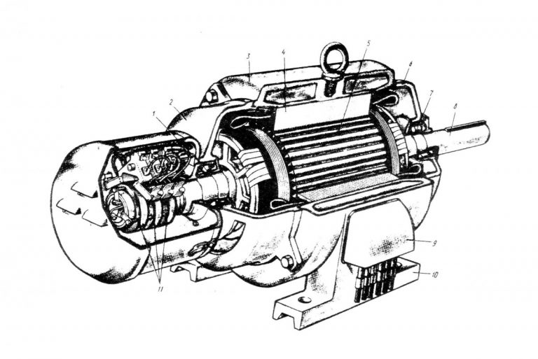 Электродвигатель рисунок схема