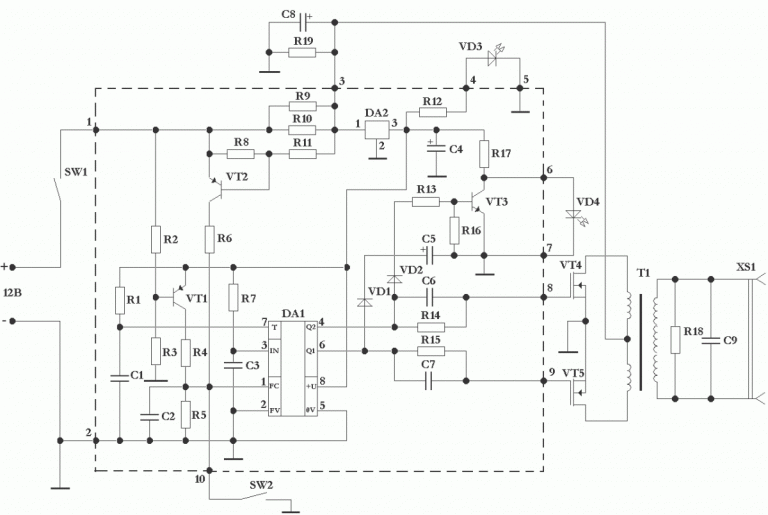 Как сделать преобразователь с 12 на 220 своими руками простой схема