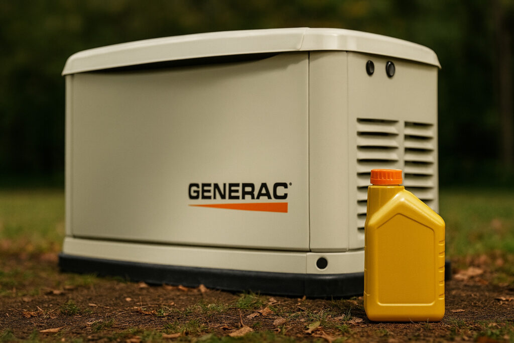 Какое масло заливают в газовый генератор Generac 68200
