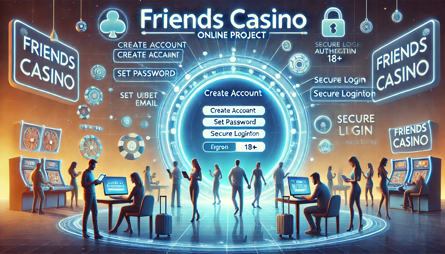 Онлайн проект Friends Casino: порядок регистрации и входа