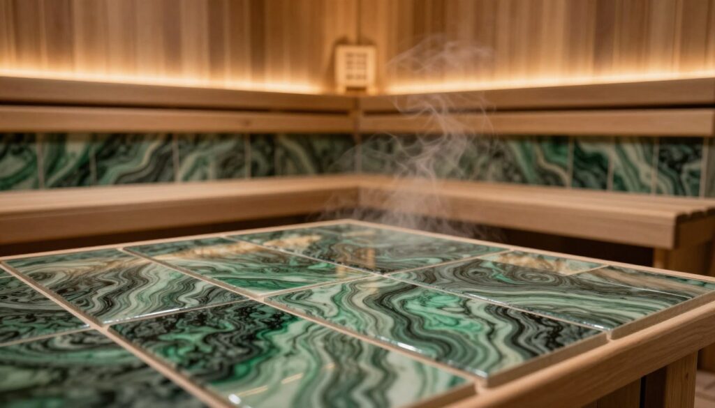 Плитка змеевик для бани: особенности, преимущества и применение